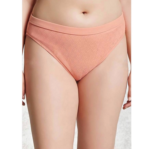 Forever21 Plus Crochet Bottom Coral - Picture 2 of 9